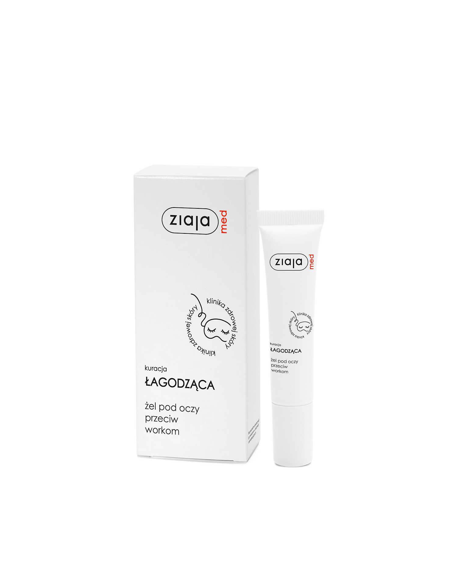 kuracja łagodząca żel pod oczy przeciw workom Ziaja