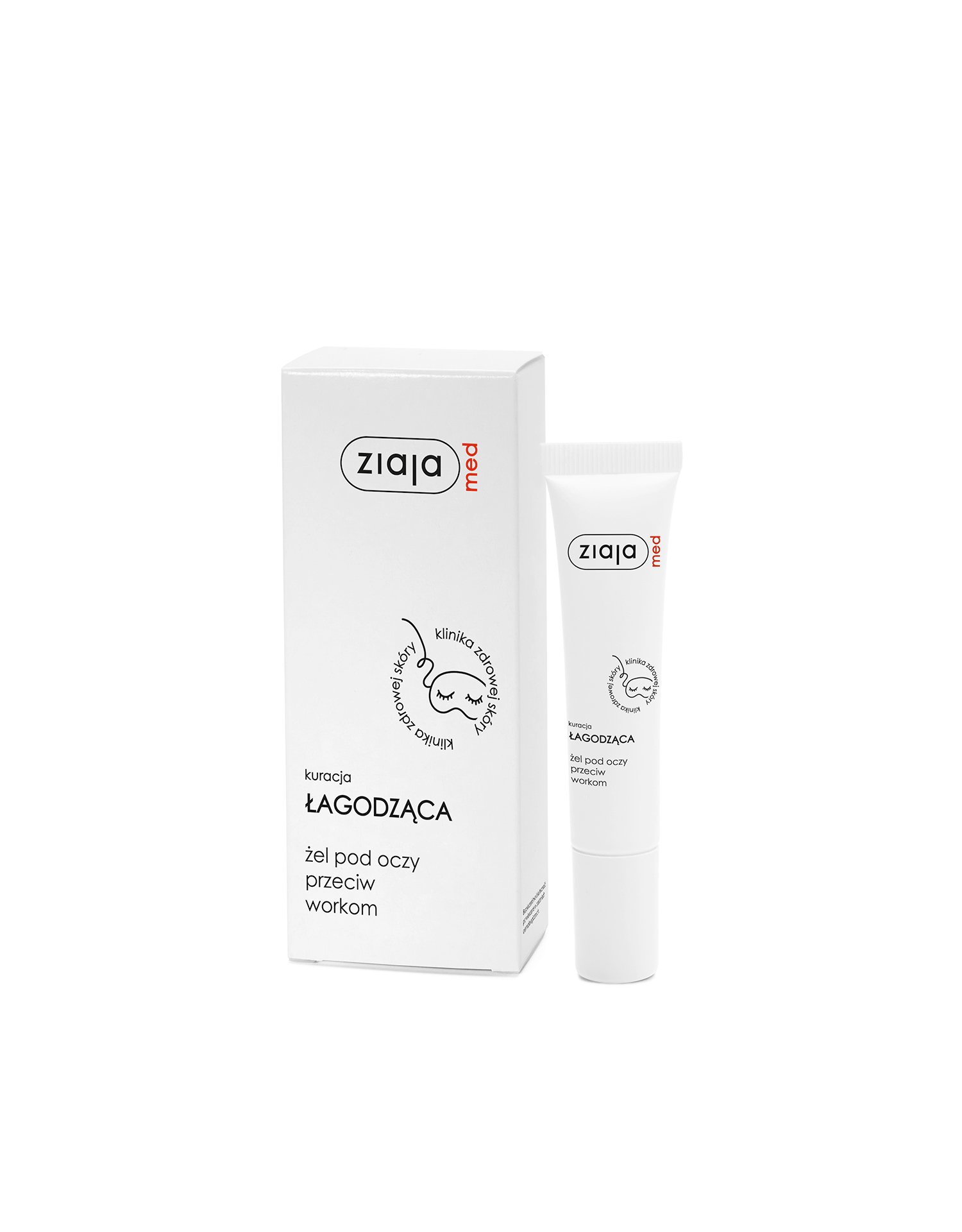 kuracja łagodząca żel pod oczy przeciw workom Ziaja