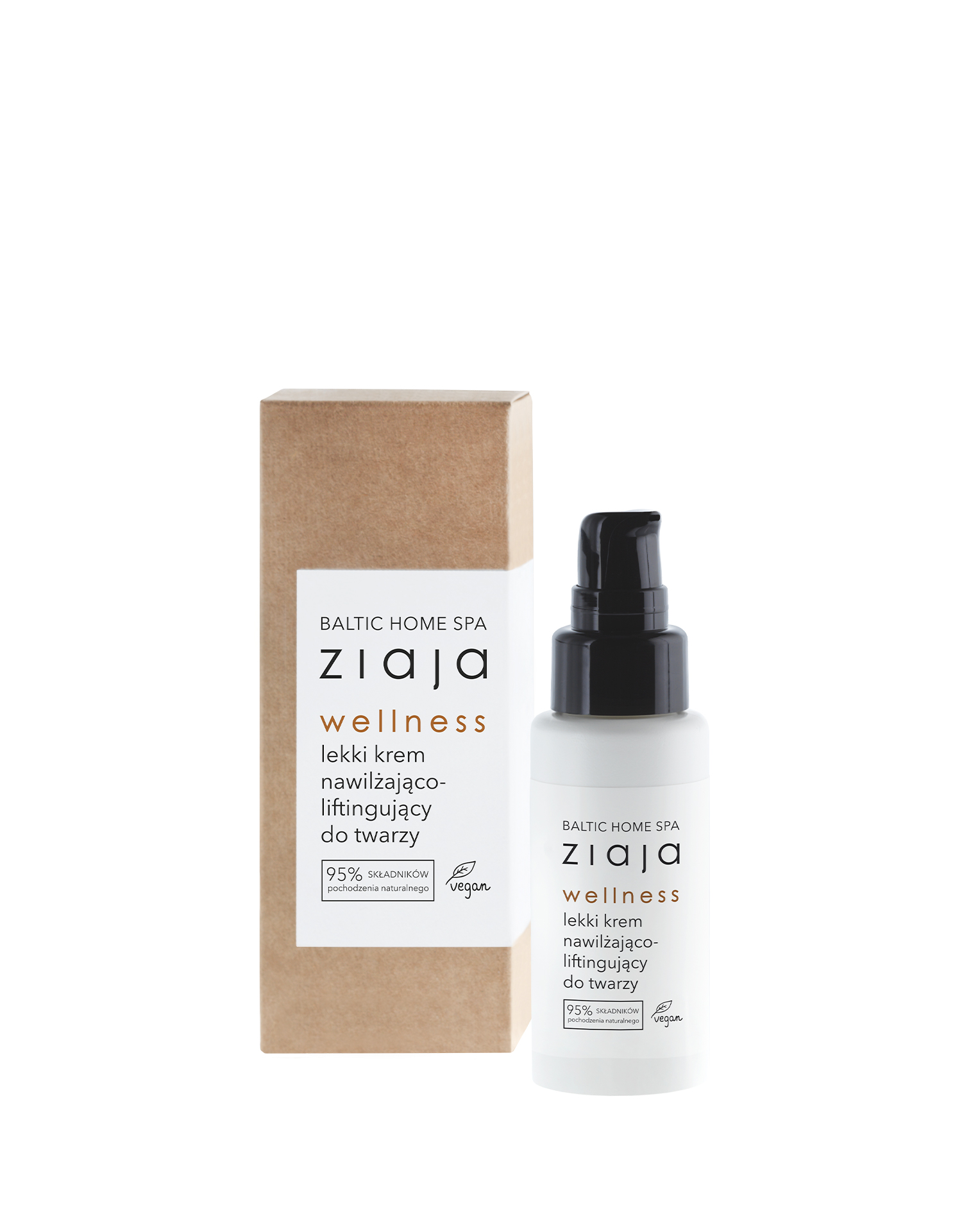 lekki krem nawilżająco-liftingujący do twarzy Ziaja