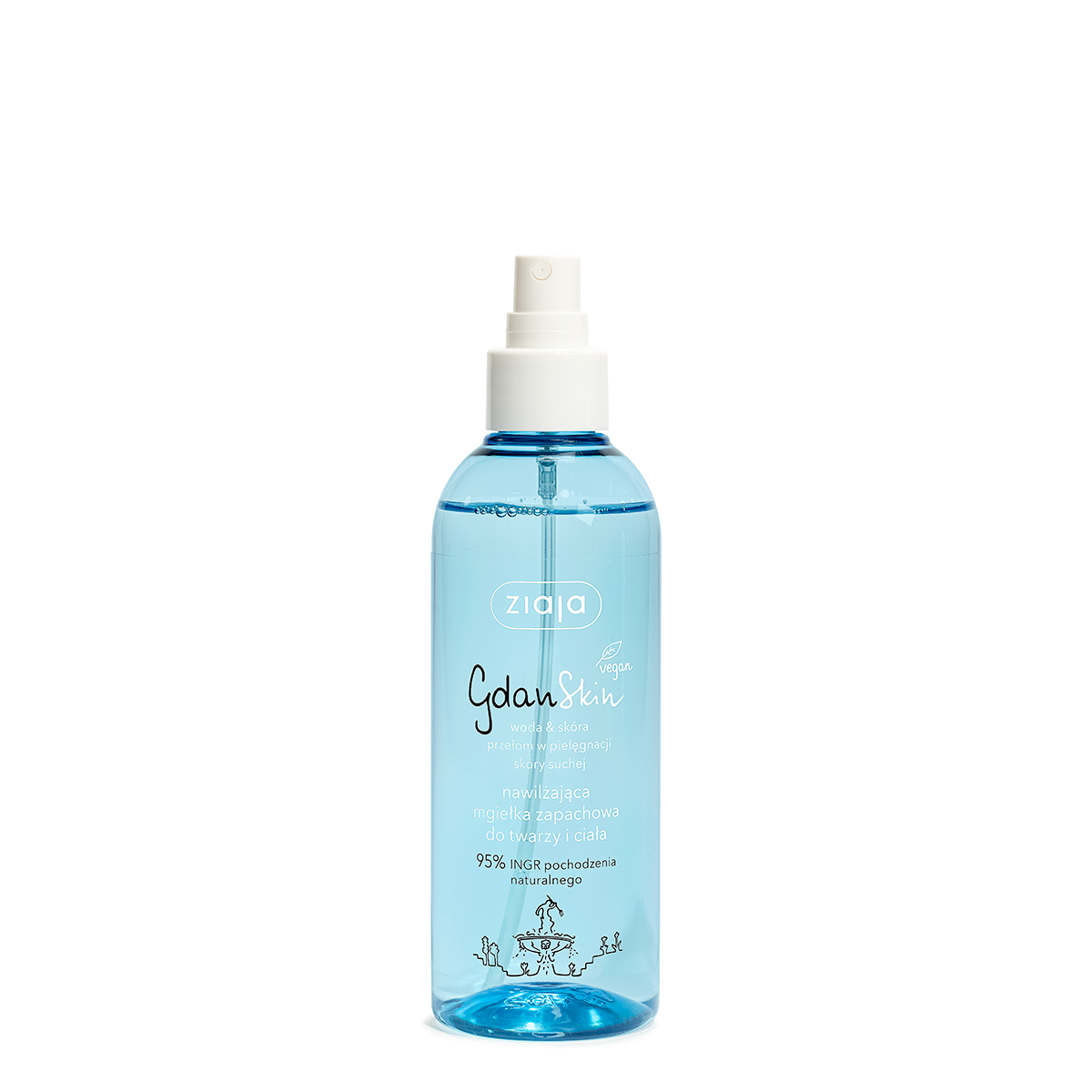 nawilżająca mgiełka zapachowa do twarzy i ciała Ziaja