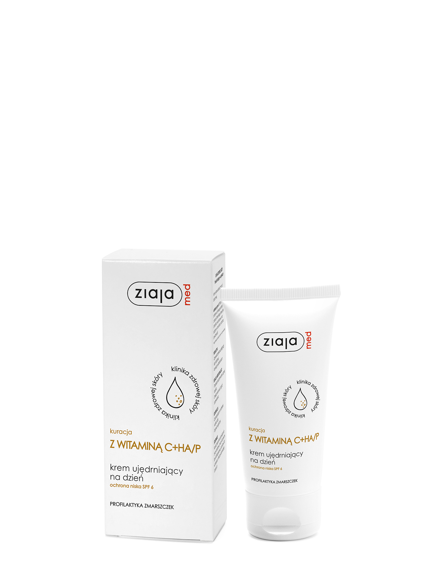 kuracja z witaminą C+HA/P krem ujędrniający na dzień ochrona niska SPF 6 Ziaja