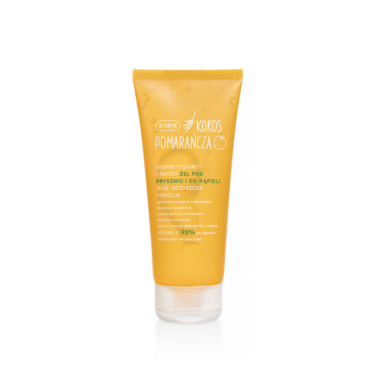 energetyzujący i świeży żel pod prysznic i do kąpieli myje, oczyszcza, tonizuje Ziaja