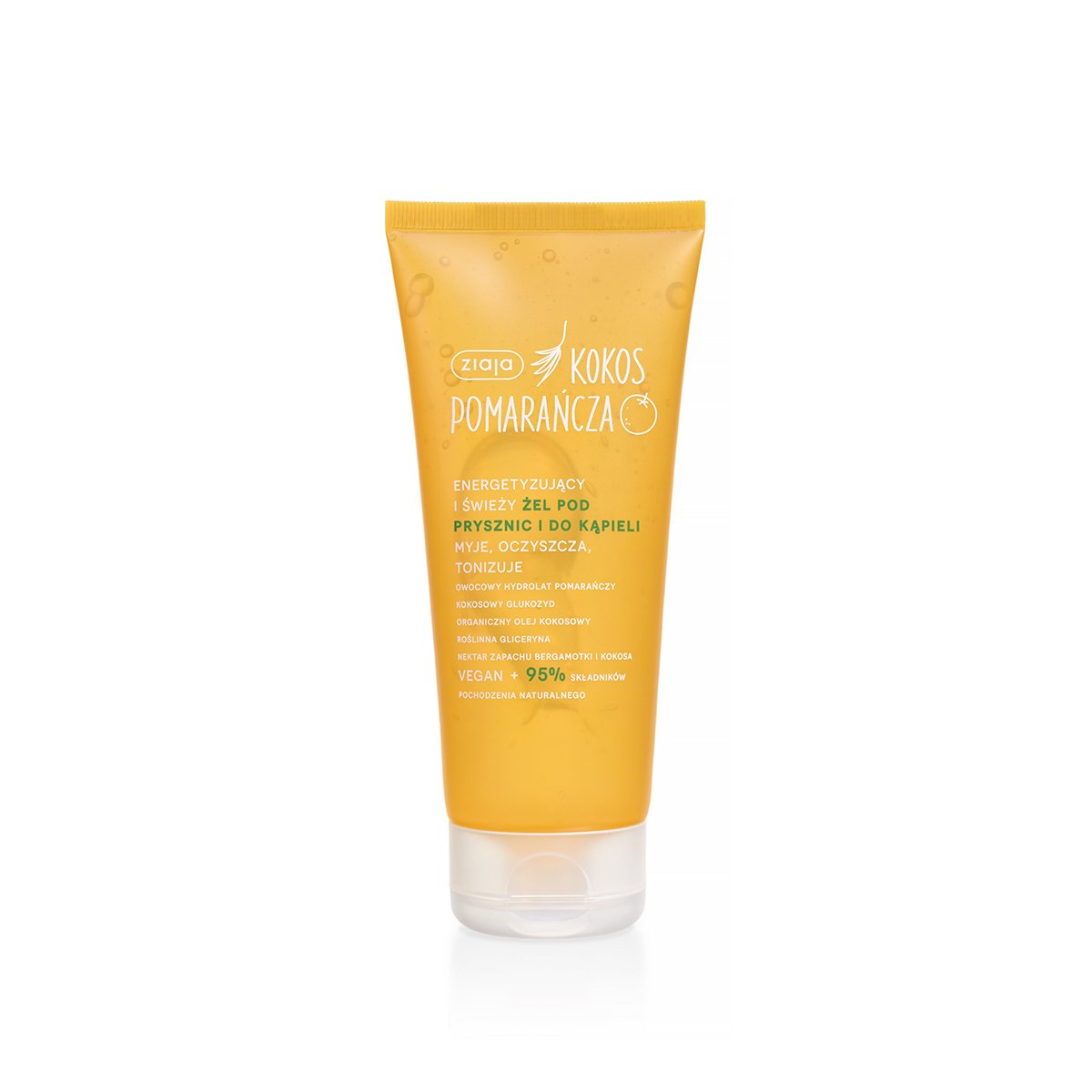 energetyzujący i świeży żel pod prysznic i do kąpieli myje, oczyszcza, tonizuje Ziaja