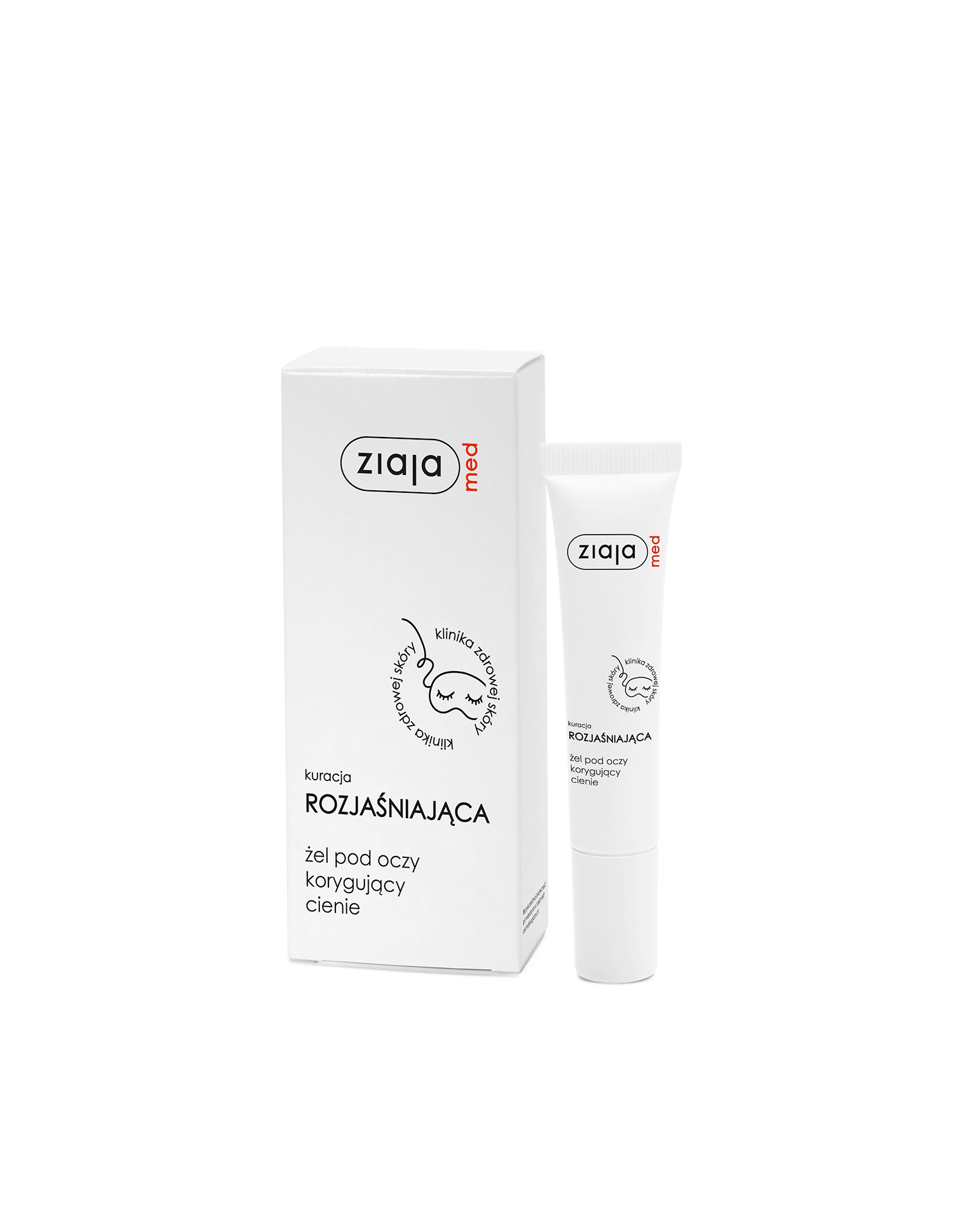 kuracja rozjaśniająca żel pod oczy korygujący cienie Ziaja