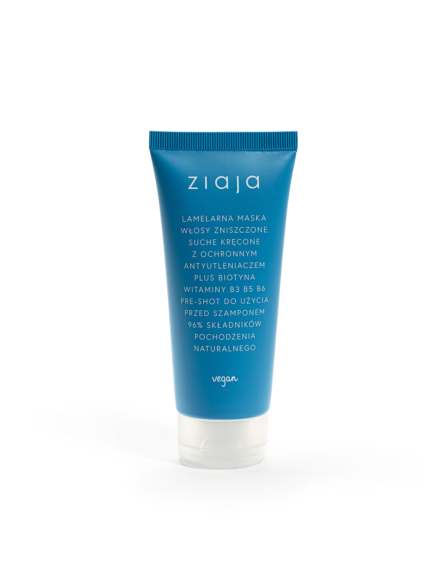lamelarna maska włosy zniszczone suche kręcone Ziaja
