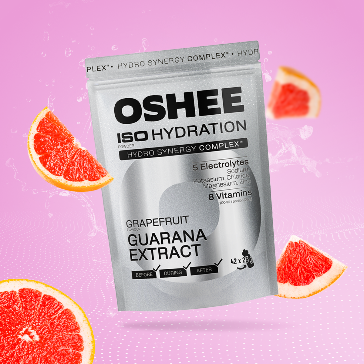 OSHEE ISO Hydration izotonik w proszku Grapefruit guarana 1050 g