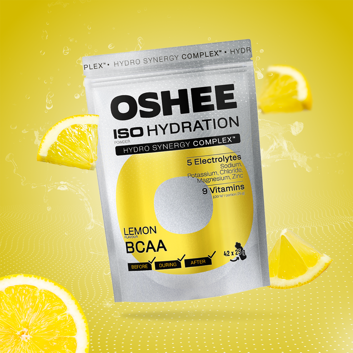 OSHEE ISO Hydration izotonik w proszku Lemon BCAA 1050 g