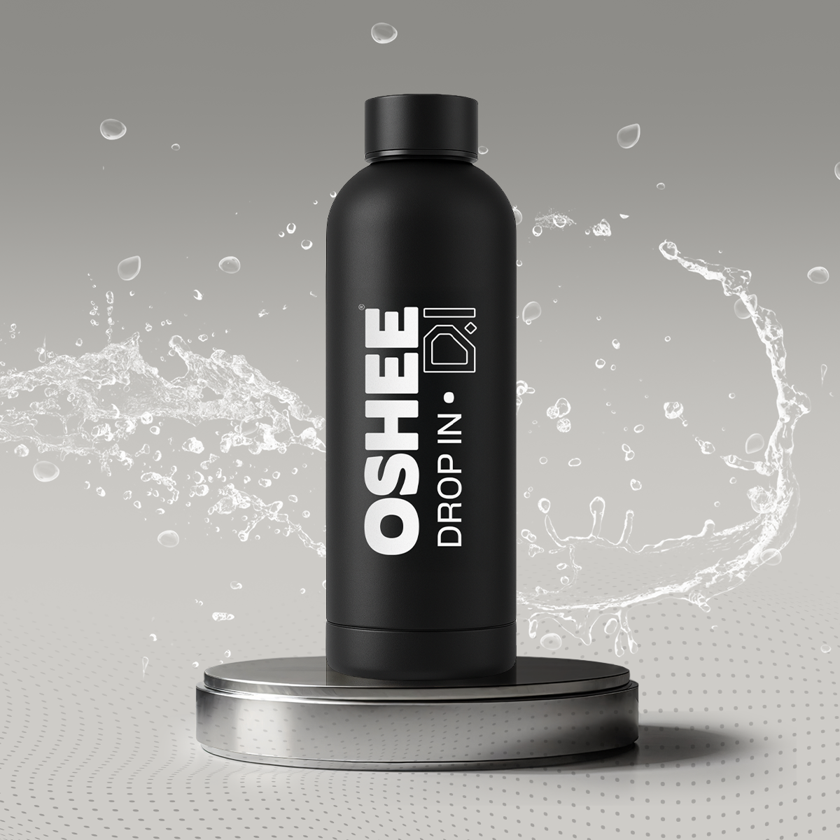 Czarna butelka termiczna 500 ml