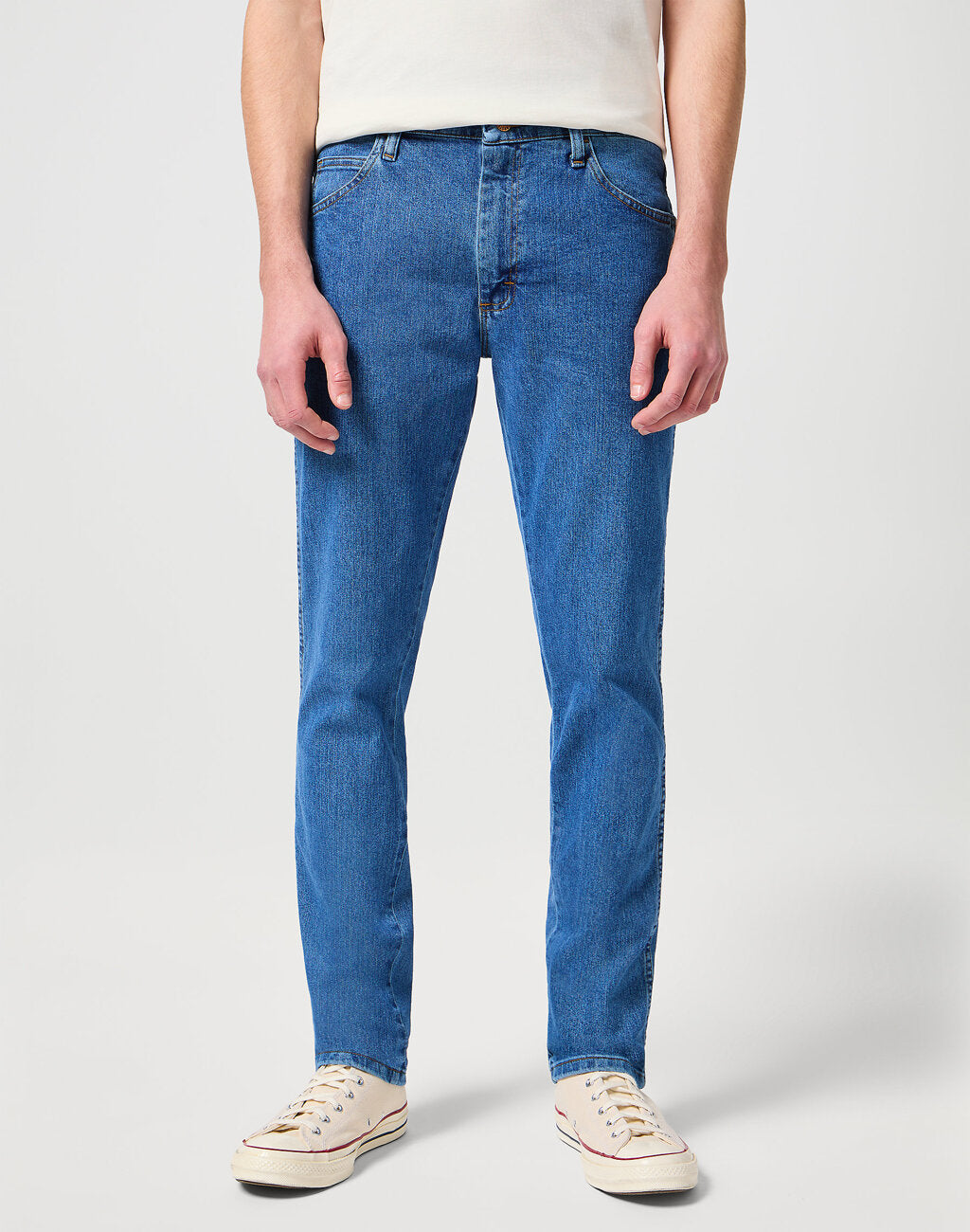 Męskie Spodnie Jeansowe Wrangler Rustler Slim Indigo Mid W10ERC81D 112342563, W36 L34