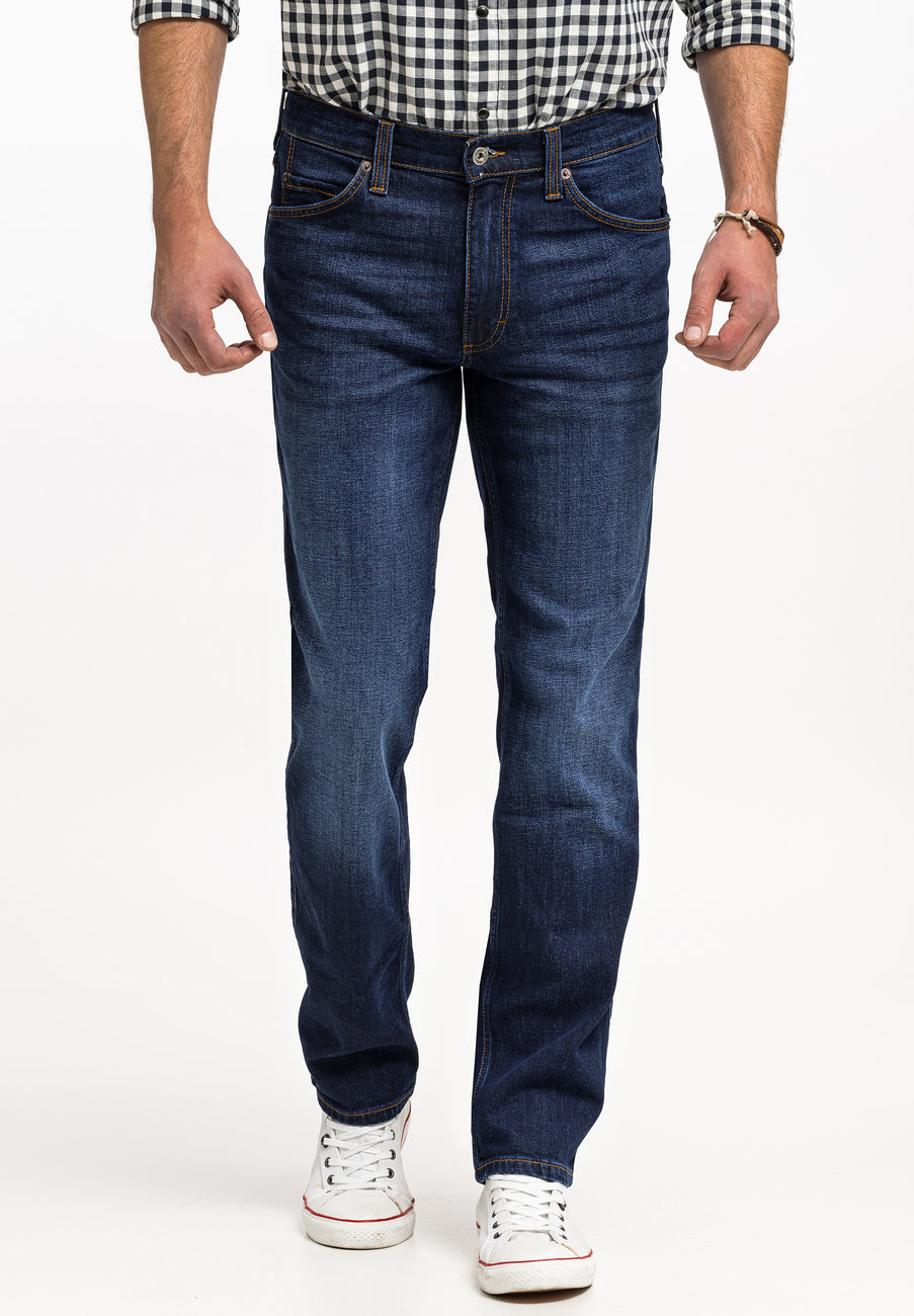 Spodnie Męskie Jeansowe Mustang Tramper Tapered Denim Blue 1015352 5000 982, W32 L30