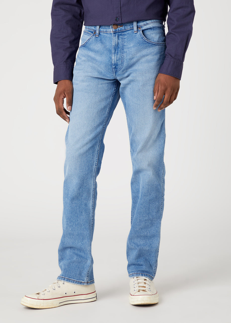 Męskie Spodnie Jeansowe Wrangler Greensboro Cool Twist W15QYLZ70 112330710, W31 L34