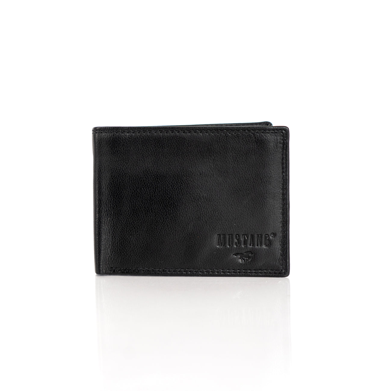 Skórzany Portfel Męski Mustang Udine Wallet Black 06.101900