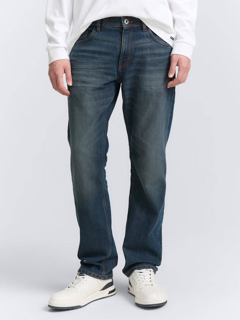 Męskie Spodnie Jeansowe Marvin Straight Mid Stone Blue Grey Denim 1047981 10162, W31 L32