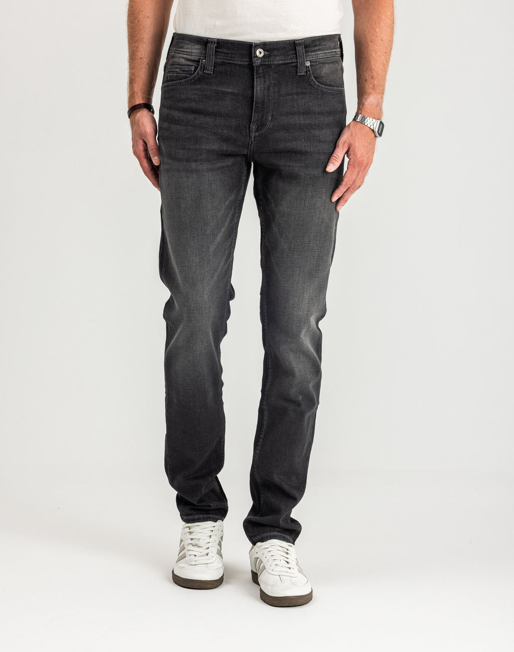 Spodnie Męskie Jeansowe Mustang Vegas Slim Denim Black 1015044 4000 883, W34 L30