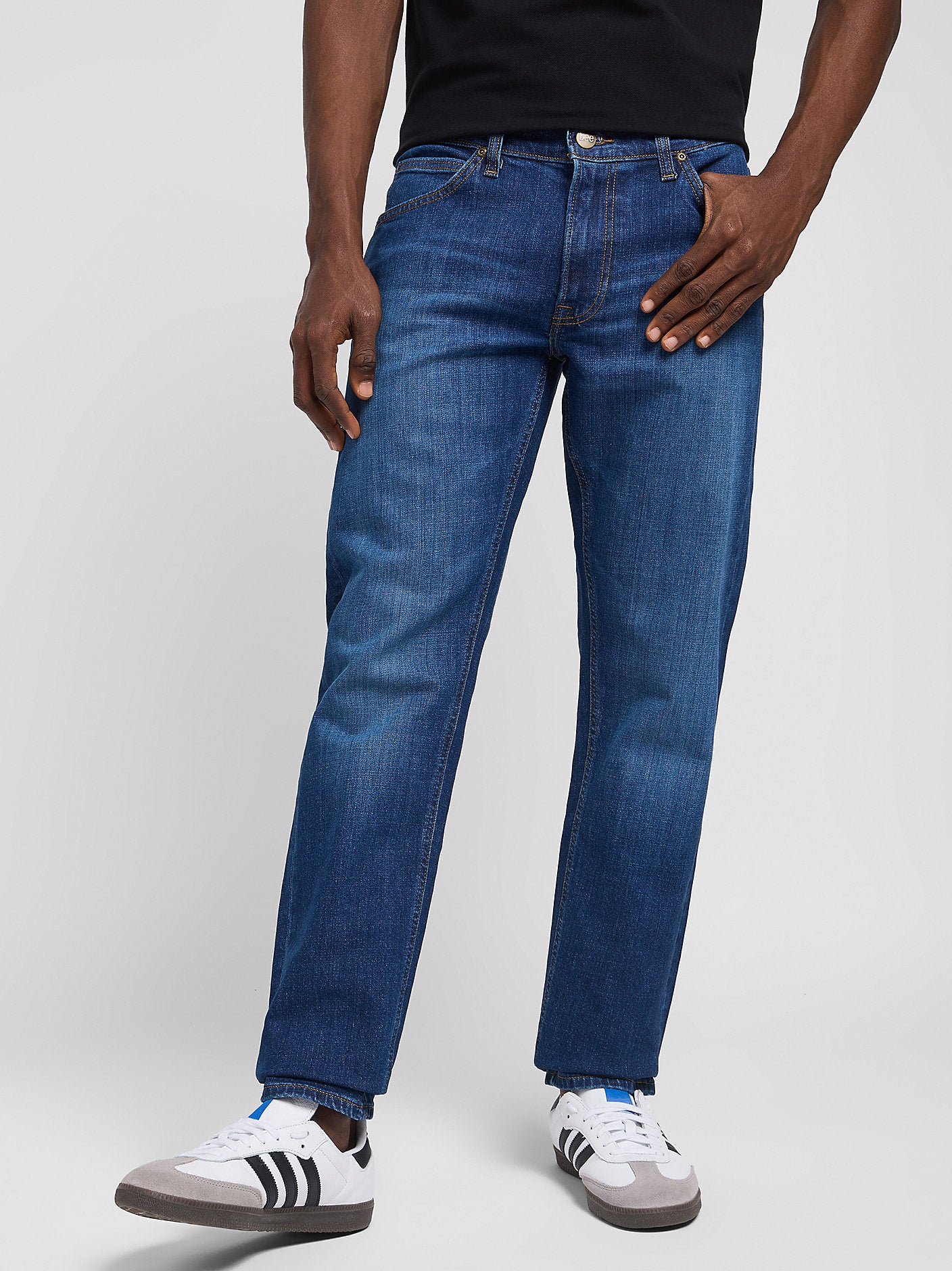 Męskie Spodnie Jeansowe Lee Daren Zip Fly On the Road 112342270, W31 L34