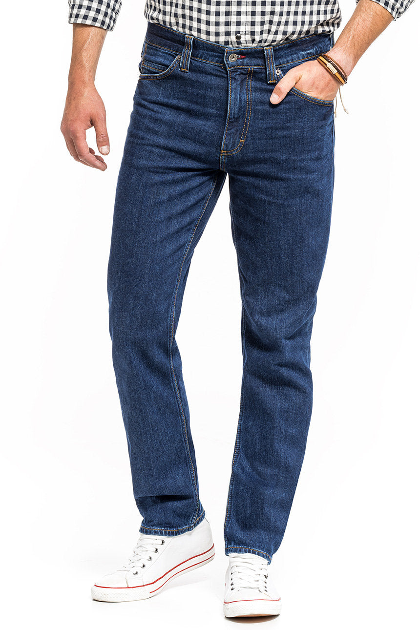 Spodnie Męskie Jeansowe Mustang Tramper Tapered Denim Blue 1014044 5000 980, W36 L32