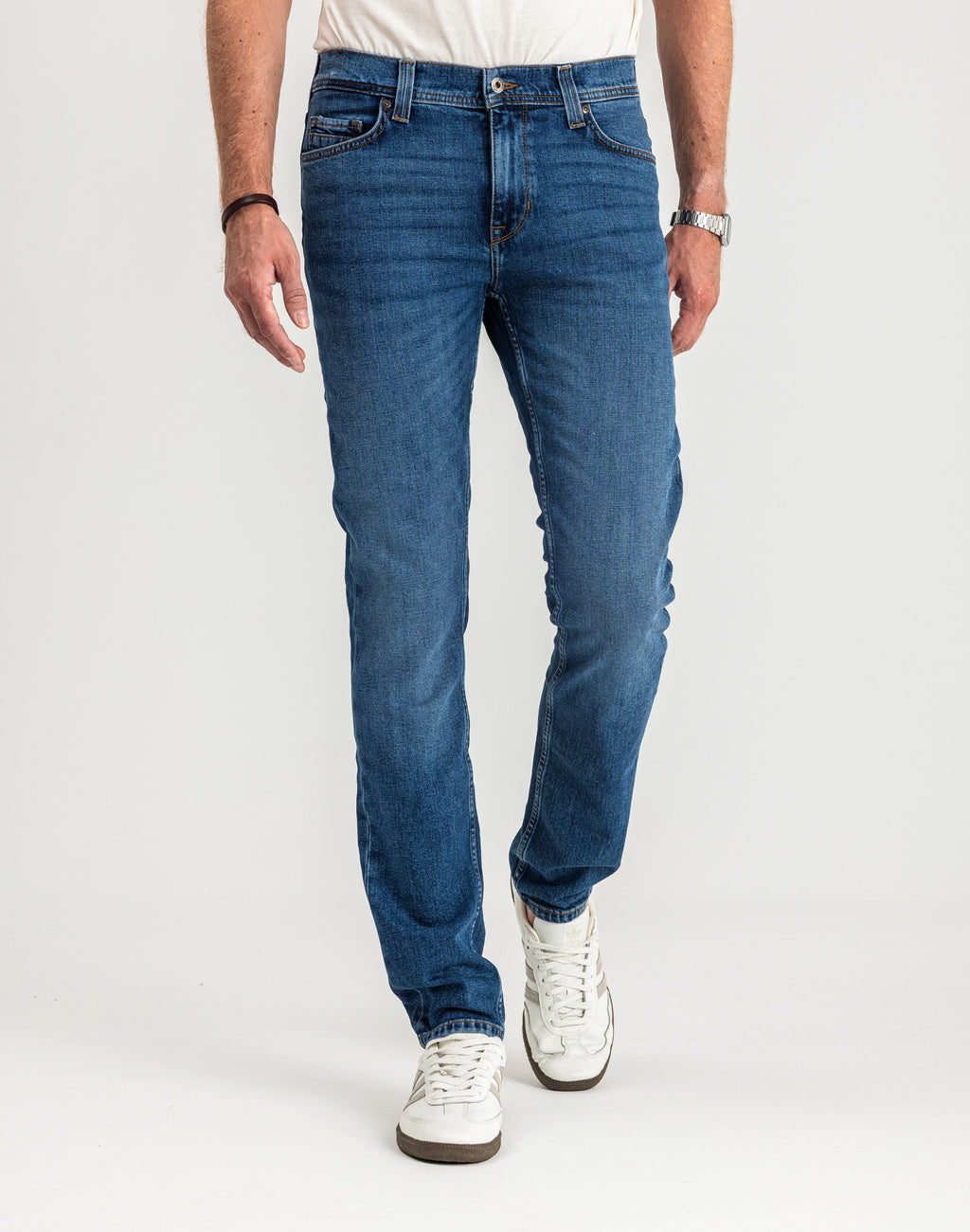 Spodnie Męskie Jeansowe Mustang Vegas Slim Denim Blue 1015043 5000 702, W31 L30