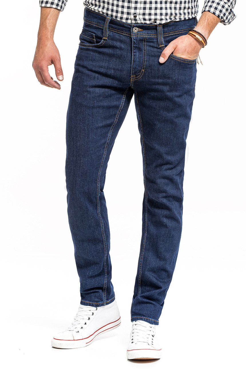 Mustang Oregon Tapered Męskie Spodnie Jeansowe Jeans Denim Blue 1014042 5000 940, W35 L32
