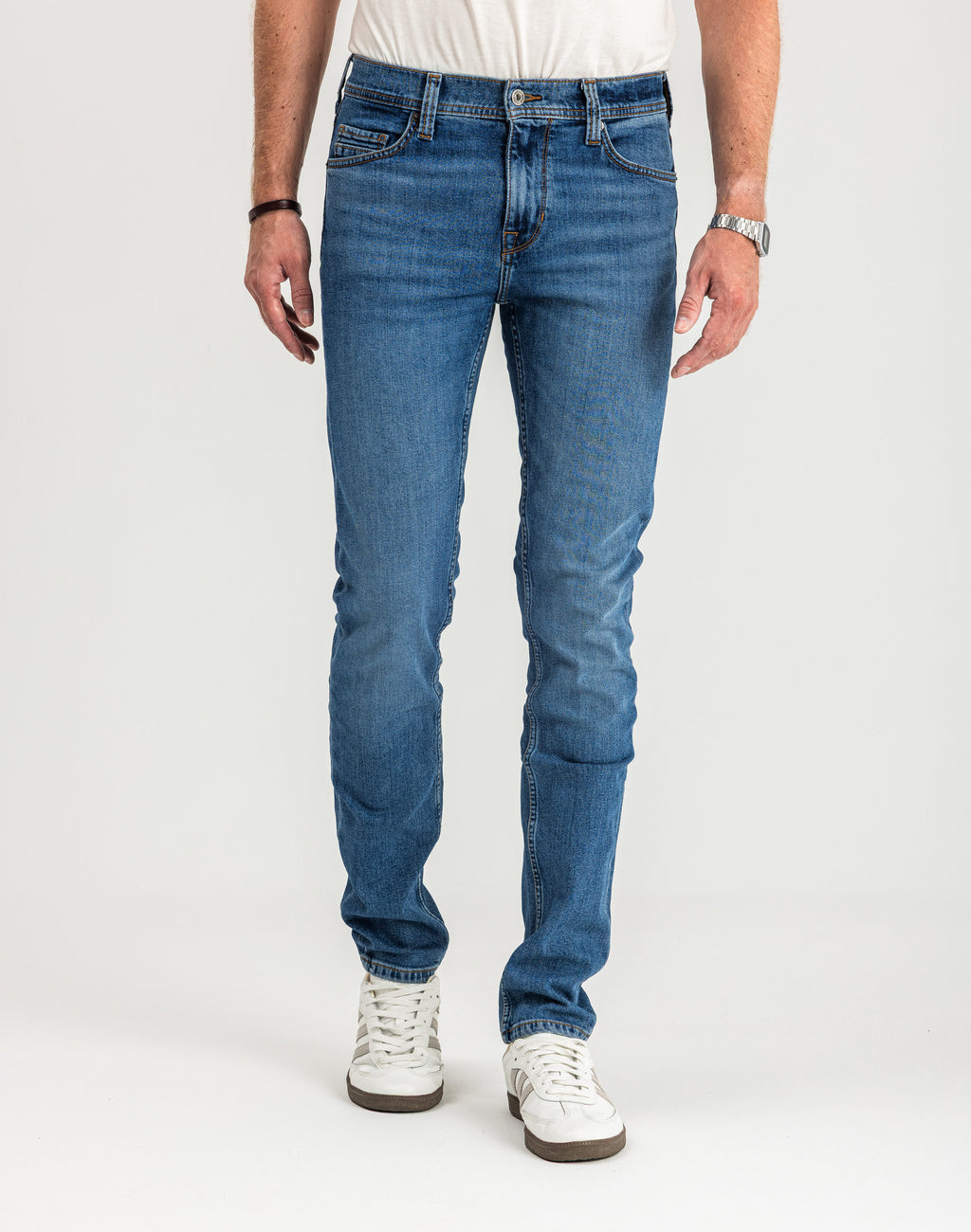 Spodnie Męskie Jeansowe Mustang Vegas Slim Denim Blue 1015350 5000 682, W32 L32