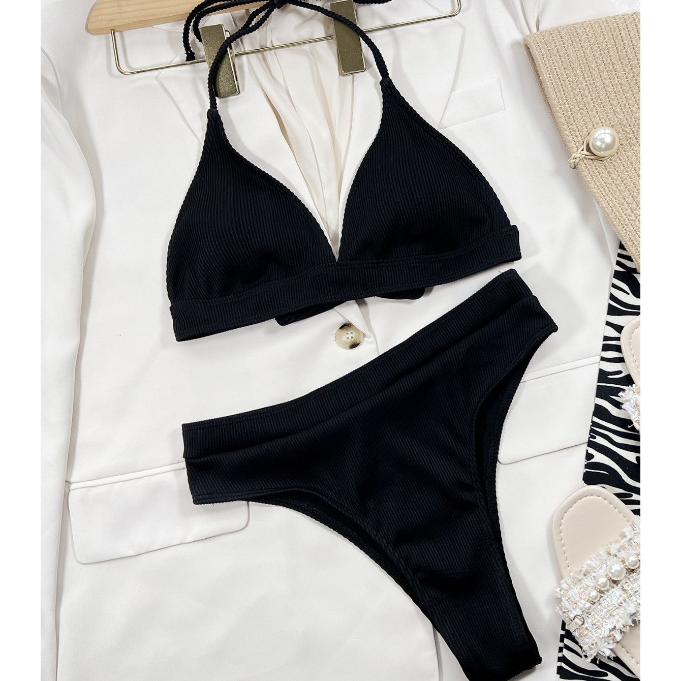 Dwuczęściowy strój kąpielowy z regulowanymi ramiączkami Natalia