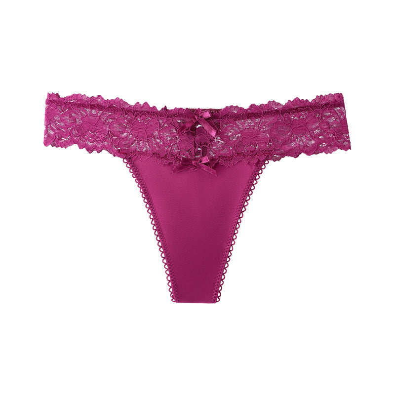 Majtki z koronkowym pasem miękkie i dopasowane Prisca