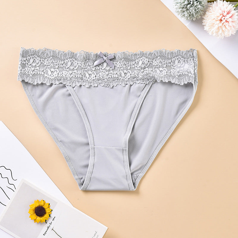 Figi koronkowe z elastycznego materiału Santoshi