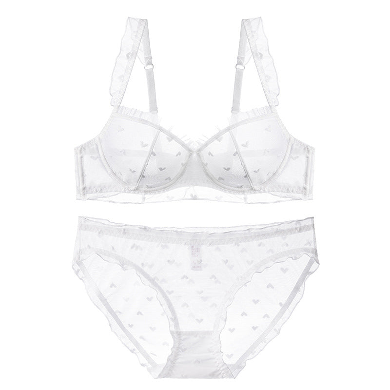 Komplet bielizny z delikatnym prześwitem i regulowanymi ramiączkami Patrinia