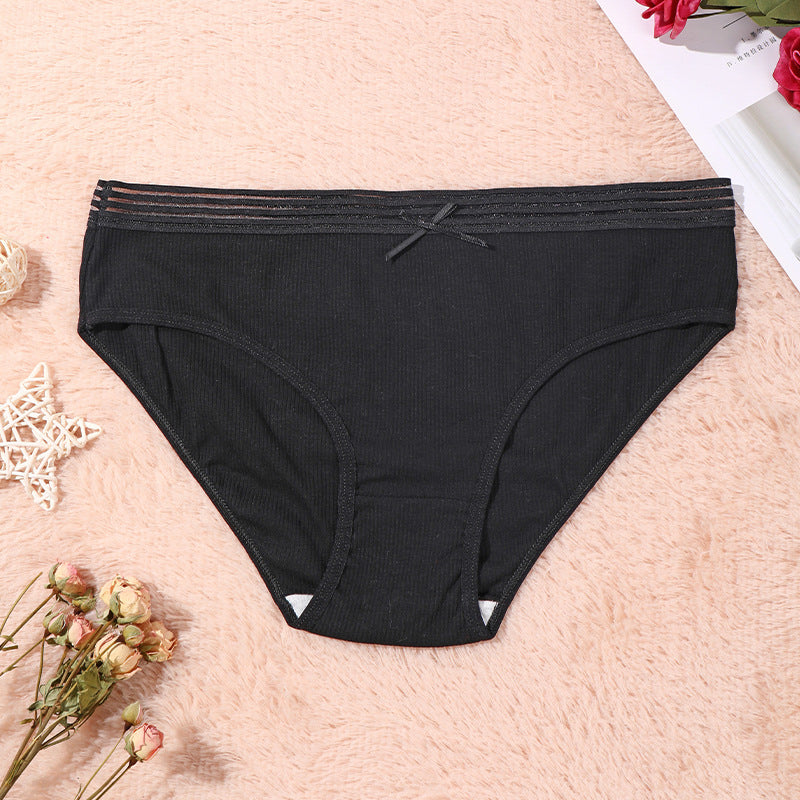 Figi damskie z elastycznym pasem na co dzień Esma