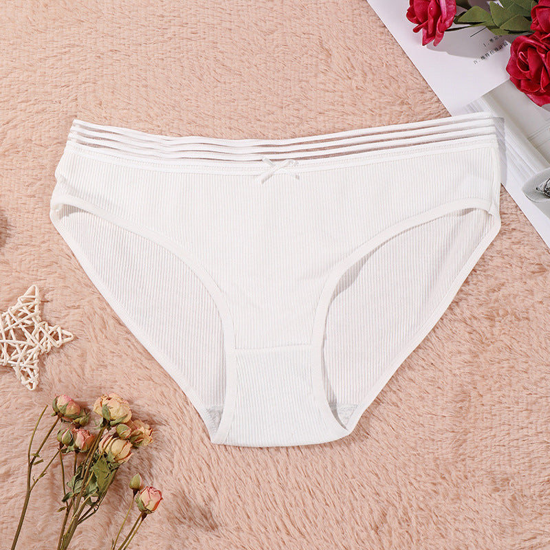 Figi damskie z elastycznym pasem na co dzień Esma