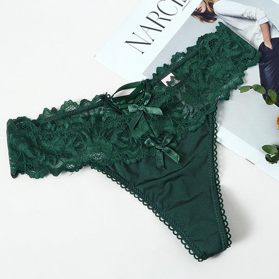 Stringi z koronkową gumką na co dzień Roswitha