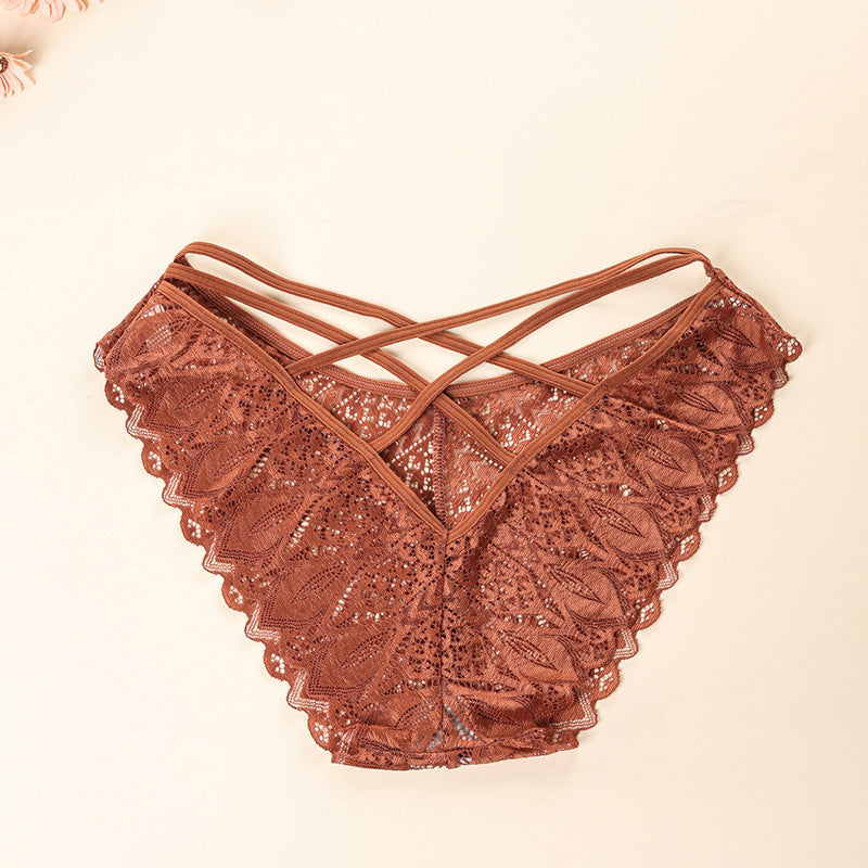 Brazyliany koronkowe z elastycznymi paskami na co dzień i specjalne okazje Razan