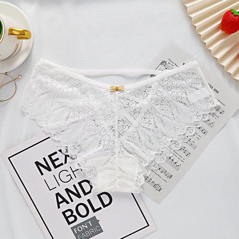 Majtki koronkowe ze strapsami eleganckie Herlaug