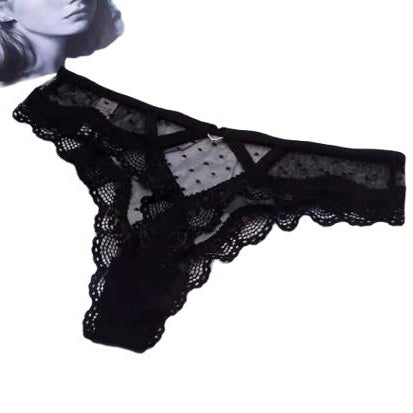 Stringi koronkowe z wycięciami elegancki design Gaetana