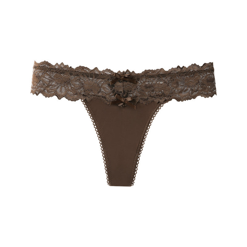 Majtki z koronkowym pasem miękkie i dopasowane Prisca