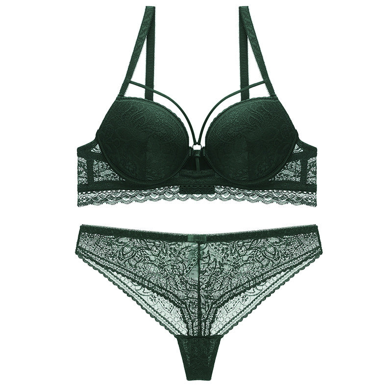 Komplet bieliźniany z usztywnianym biustonoszem i koronką Jolynn