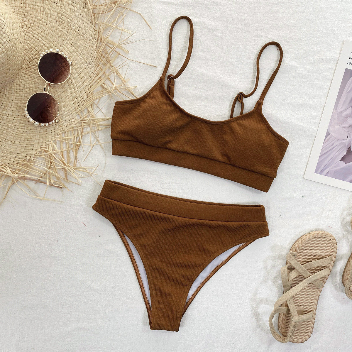 Strój kąpielowy dwuczęściowy sportowy na plażę i basen Miryam