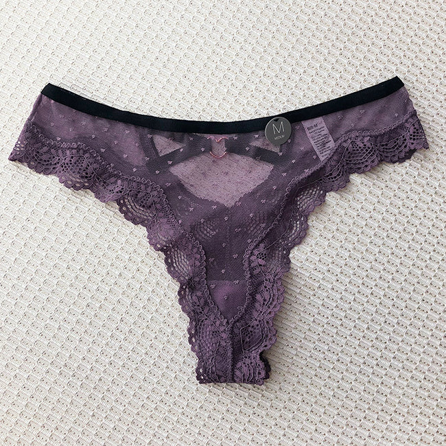 Stringi koronkowe z ozdobnymi paskami na specjalne okazje Aliana