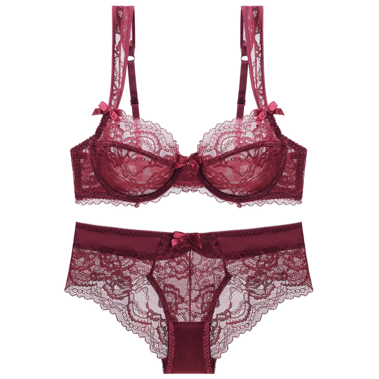 Komplet bielizny z koronki na romantyczne wieczory Eirini