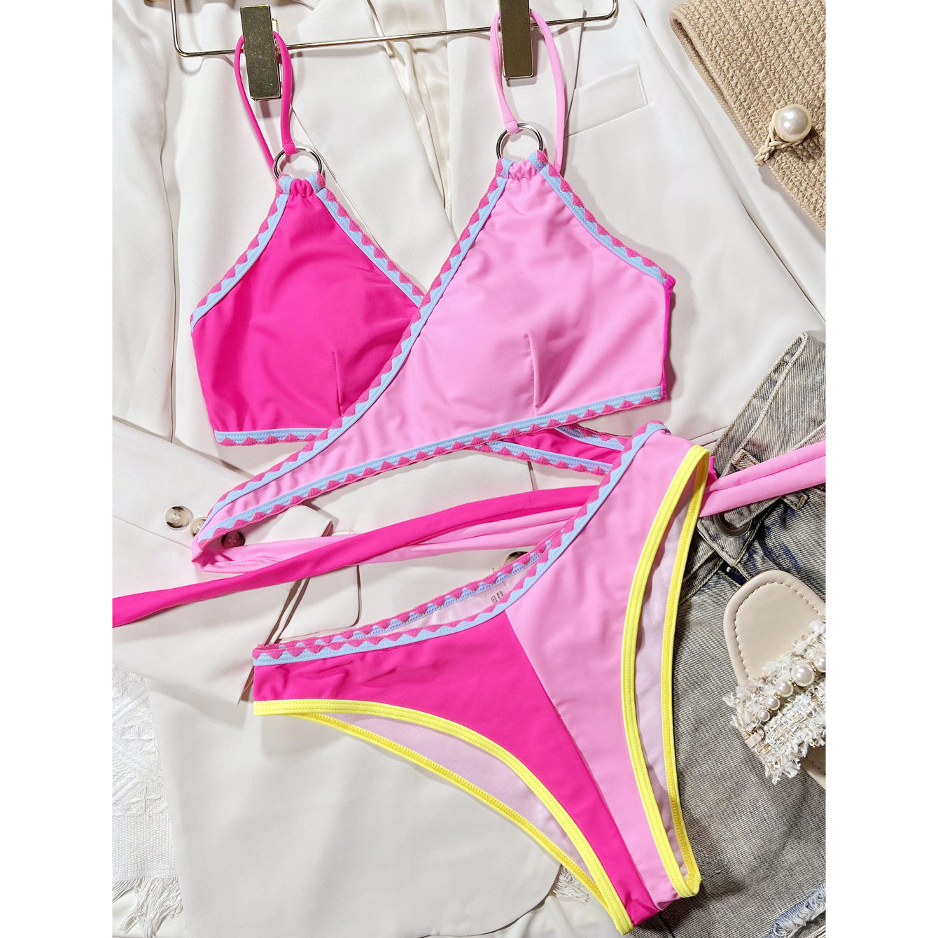 Strój kąpielowy krzyżowany na plażę i basen Selveta