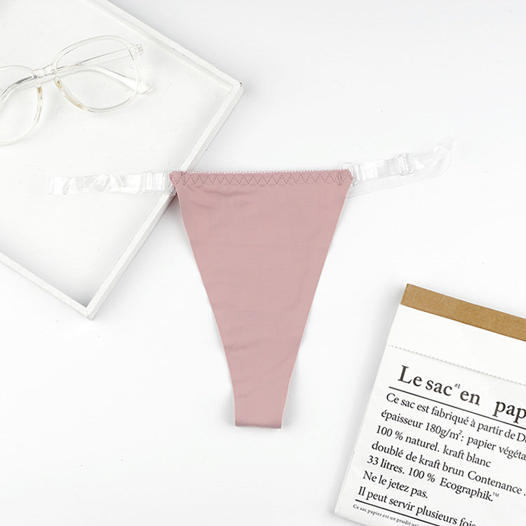 Stringi z przezroczystymi paskami i eleganckim detalem Iva