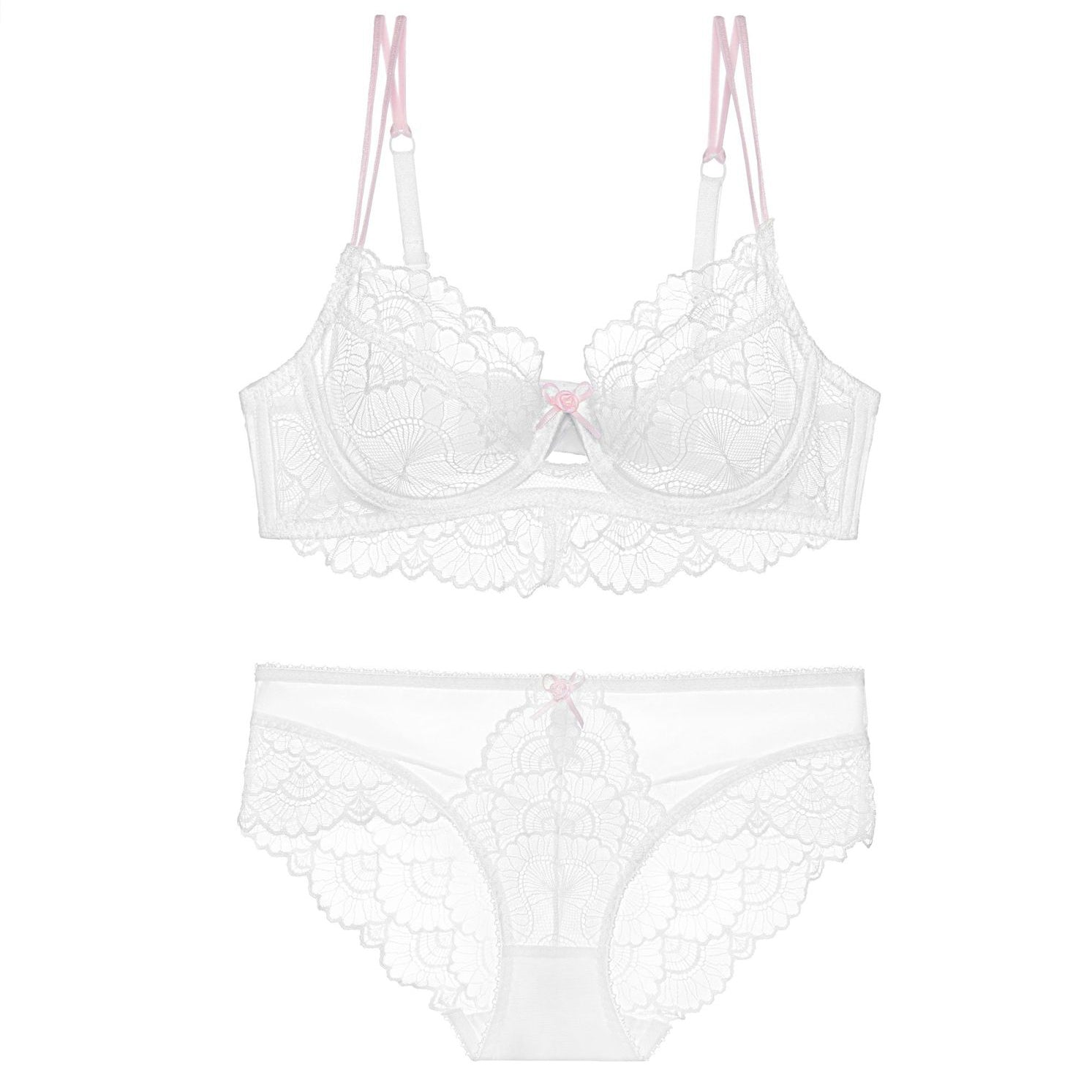 Komplet bielizny z koronką i regulowanymi ramiączkami na romantyczne wieczory Gilemette