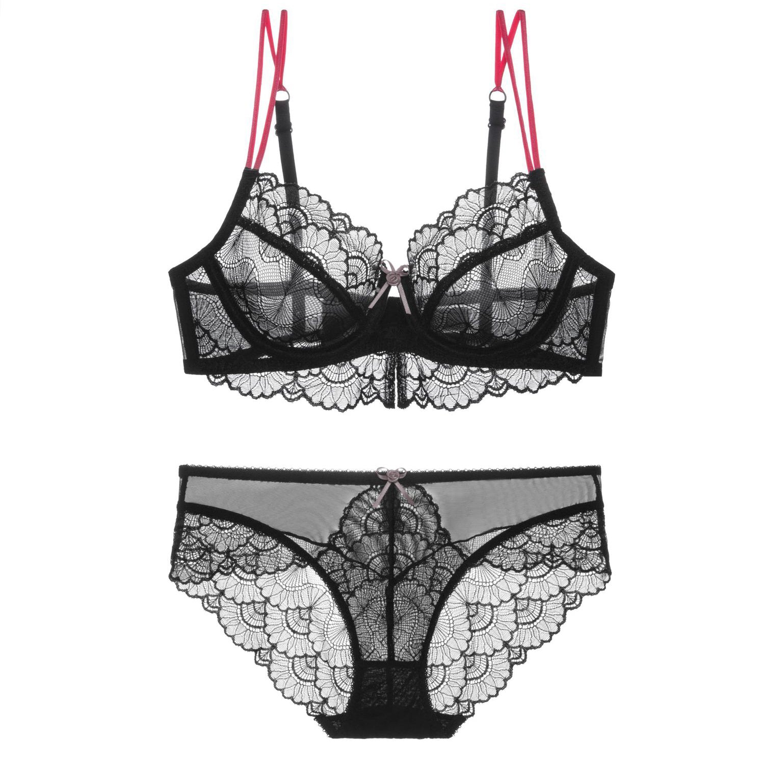 Komplet bielizny z koronką i regulowanymi ramiączkami na romantyczne wieczory Gilemette