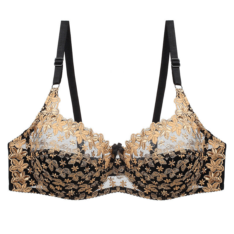 Koronkowy biustonosz półprzezroczysty na co dzień i specjalne okazje Monique