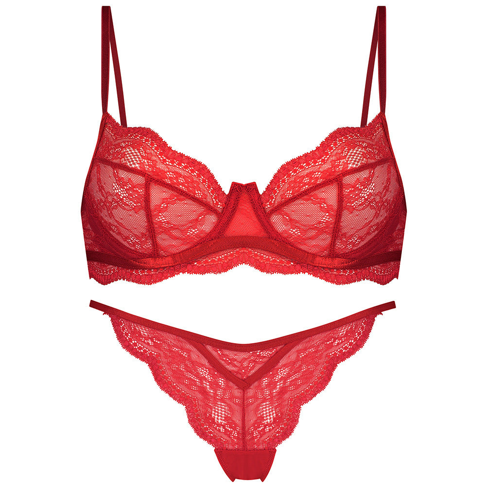 Koronkowy zestaw bielizny na romantyczne wieczory Plinia