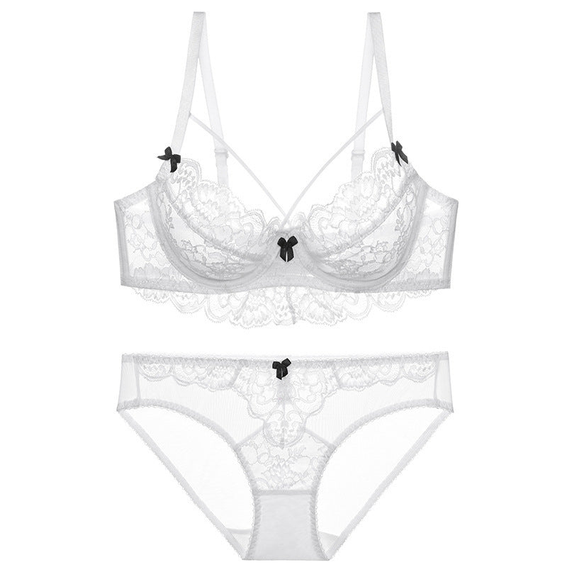Koronkowy komplet bielizny ze strapsami na specjalne okazje Ralica