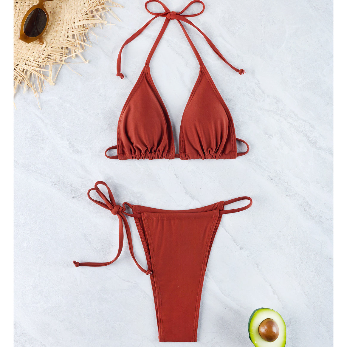 Bikini wiązane szybkoschnące na plażę Marged