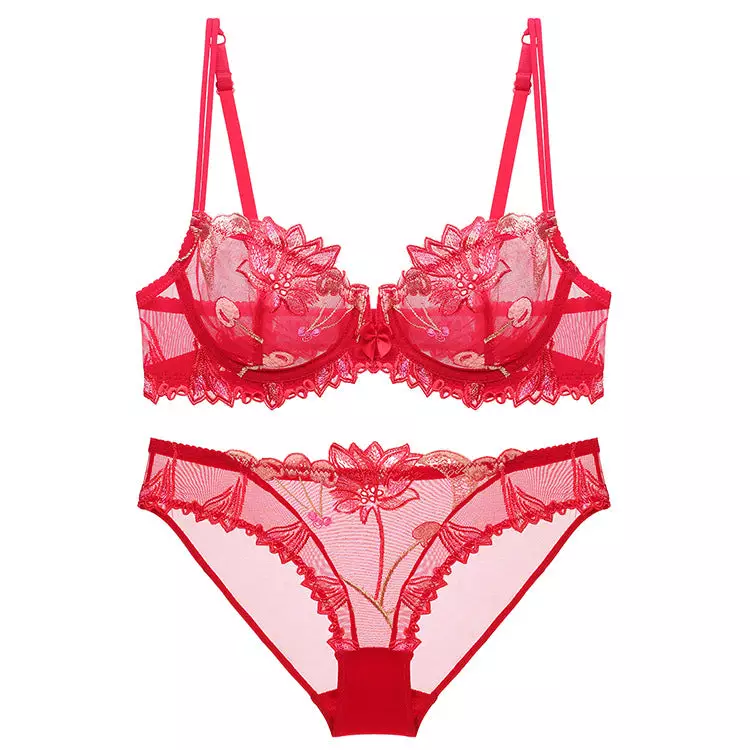 Komplet bielizny z koronką na specjalne okazje Mallaurie