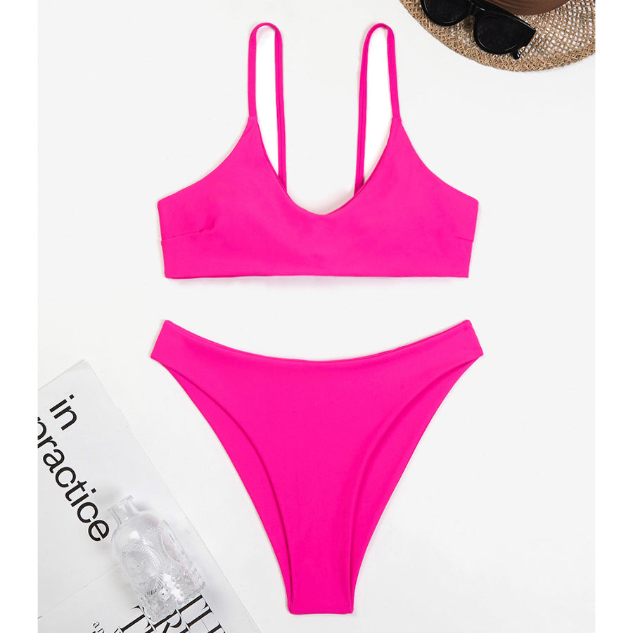 Bikini dwuczęściowe plażowe z wygodnym dopasowaniem Deni