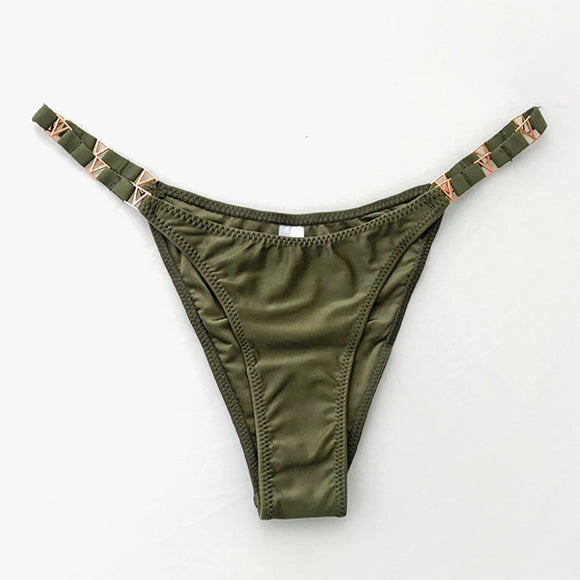 Majtki bikini z ozdobnymi paseczkami Zaylee