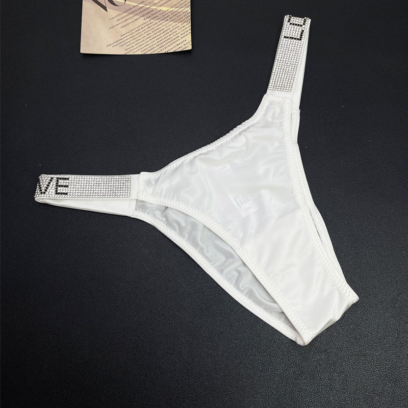 Stringi damskie z ozdobną gumką na co dzień i specjalne okazje Faygah